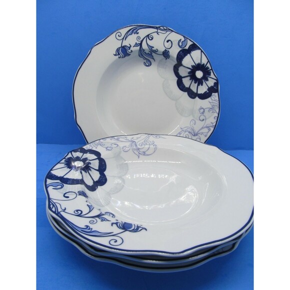 Tabletops Gallery Marion Soup Bowls and Salad Plate Lot of 5 pieces - Picture 2 of 9